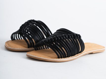 Baxter leather sandals black