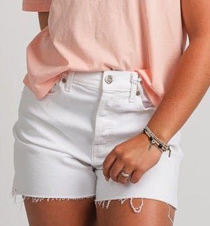 Daze bottom line high rise shorts marshmallow