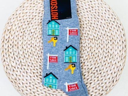 HotSox men's realtor socks heather grey