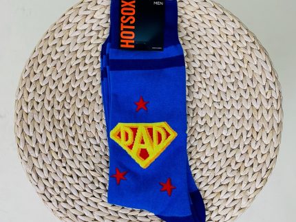 HotSox Superdad socks royal blue