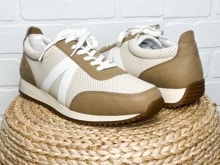 Kable perforated sneaker ivory