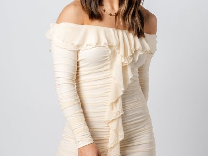 Mesh fairy mini dress milk