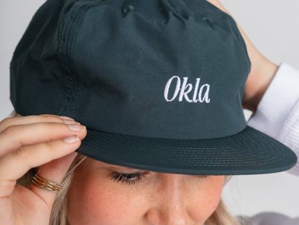 Okla pool hat pine green