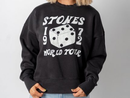 Rolling Stones dice sweatshirt smoke