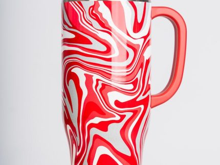 Swig Fanzone 40oz tumbler crimson