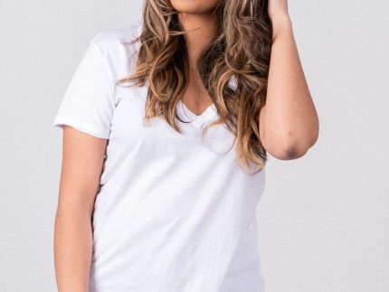 Z Supply organic cotton v-neck tee white