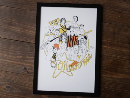 OK stars print 13 x 9 (unframed)