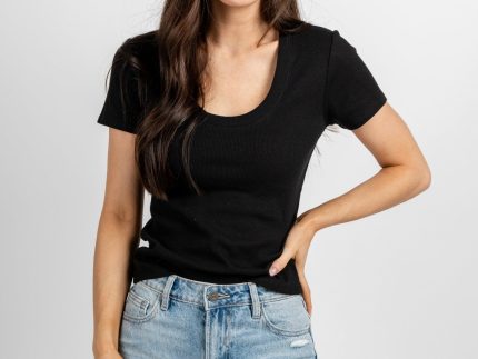 Z Supply Sirena short sleeve tee black